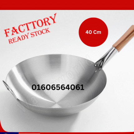 6. প্রিমিয়াম কোয়ালিটির কড়াই কাঠের হাতল সিস্টেম-40 CM